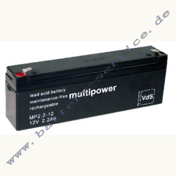 Multipower MP2.2-12 Bleiakku 12V 2,2Ah AGM