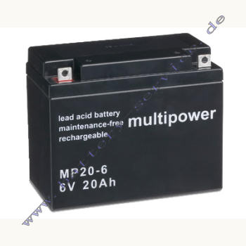 Multipower MP20-6 Bleiakku 6V 20,0Ah AGM