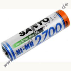 Sanyo  HR-3U-2700 Standard Akku